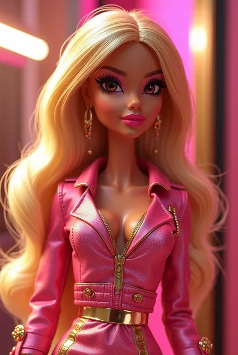 Bratz color pink with gold image