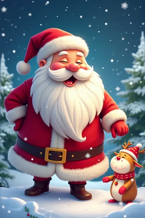 Santa Claus and elcart logo