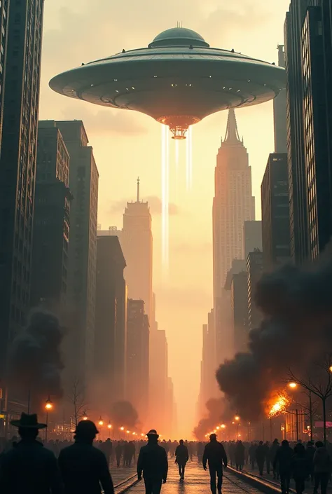 UFO attack over new york city