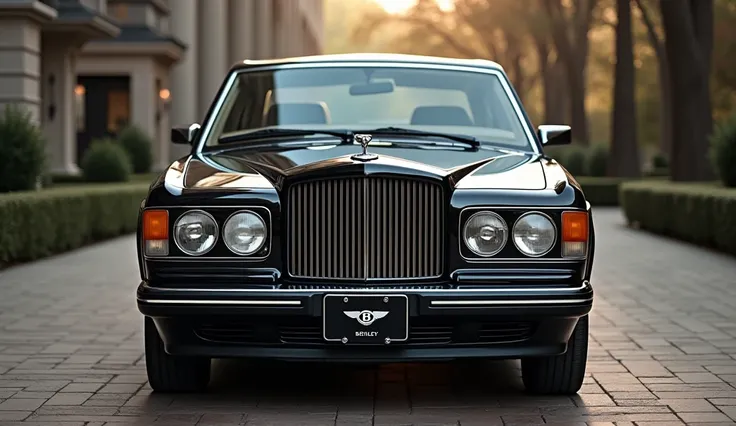 the 1992 Bentley mulsanne s takes center stage, exterior front view view exuding an air of opulence and style.