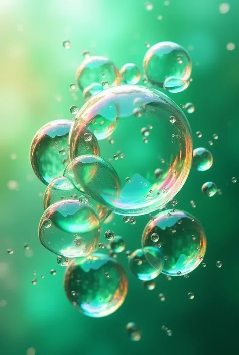 Green bubble soap image 