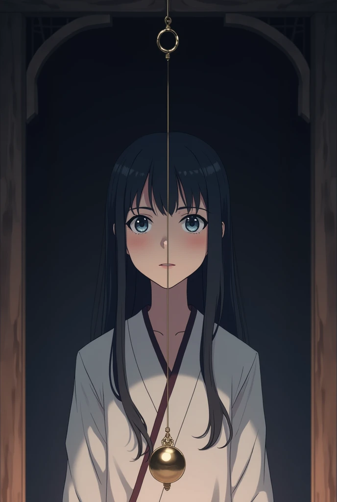 Hinata Hyuga mesmerized by a pendulum 
