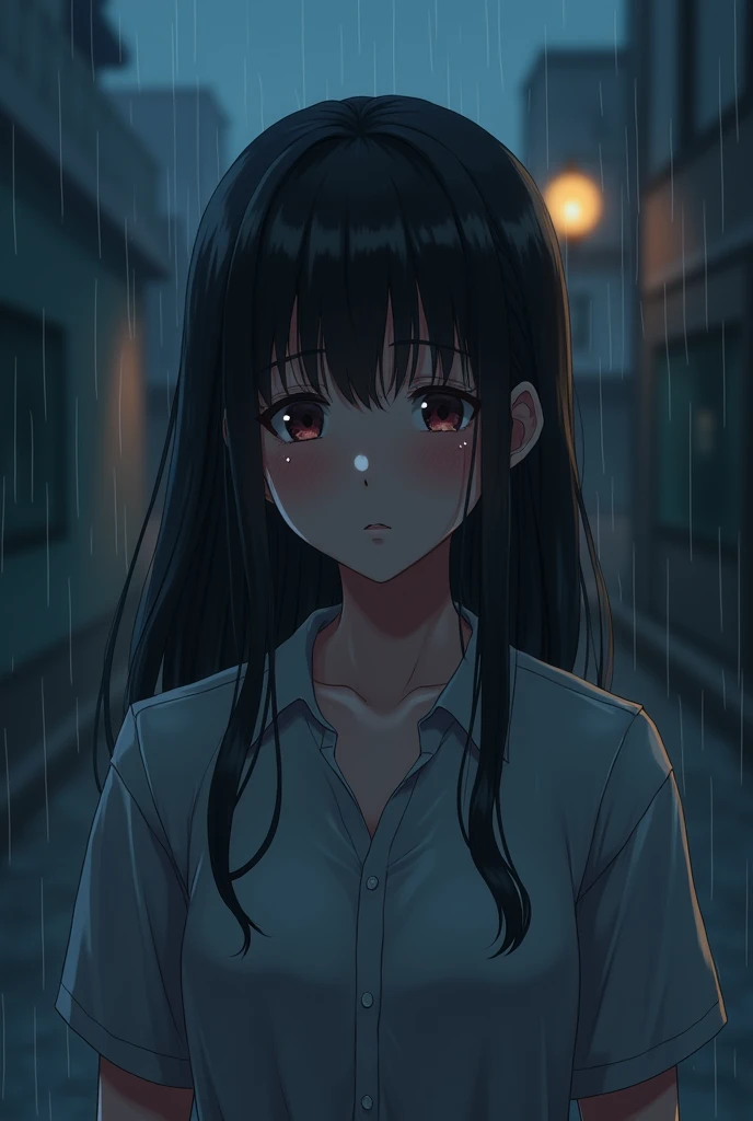 sad anime because of love with a 3-dimensional boy