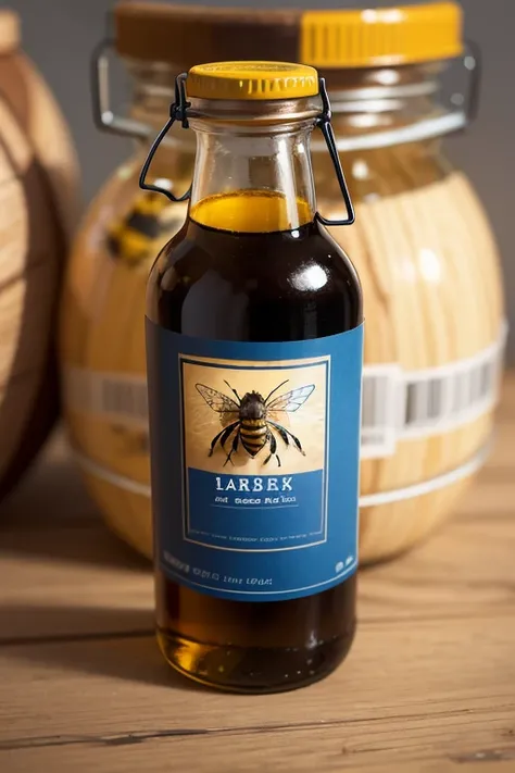 A label for labels with a bee,  just the image 