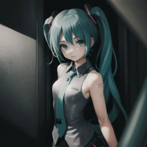 ( top quality),  high definition ,  1 girl,  Hatsune Miku ,  Aqua Eyes