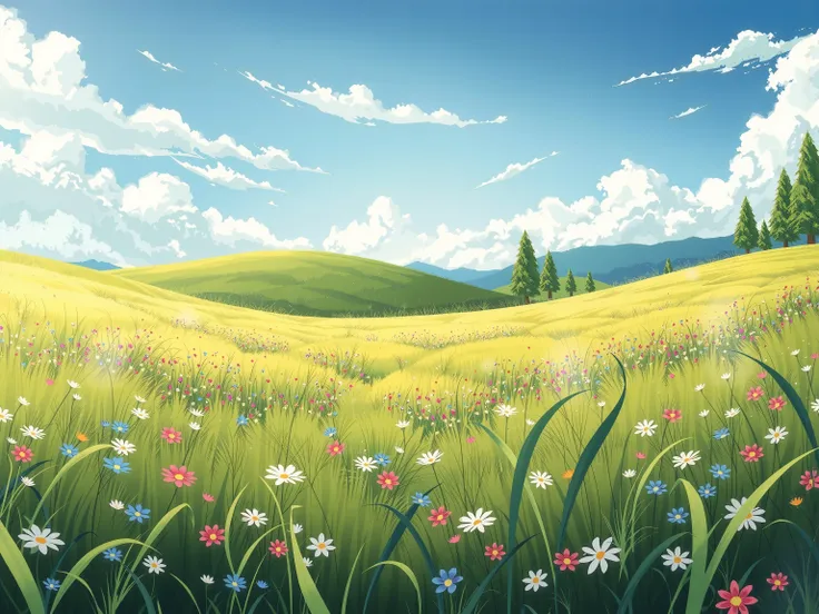 animation background of fiel