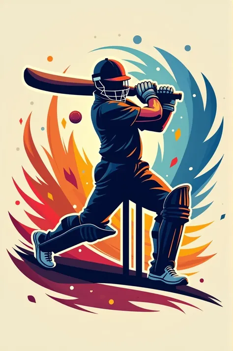 Dynamic cricket logo