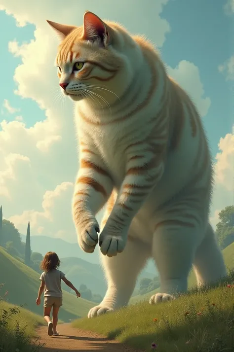 For example, a walk with a giant cat 