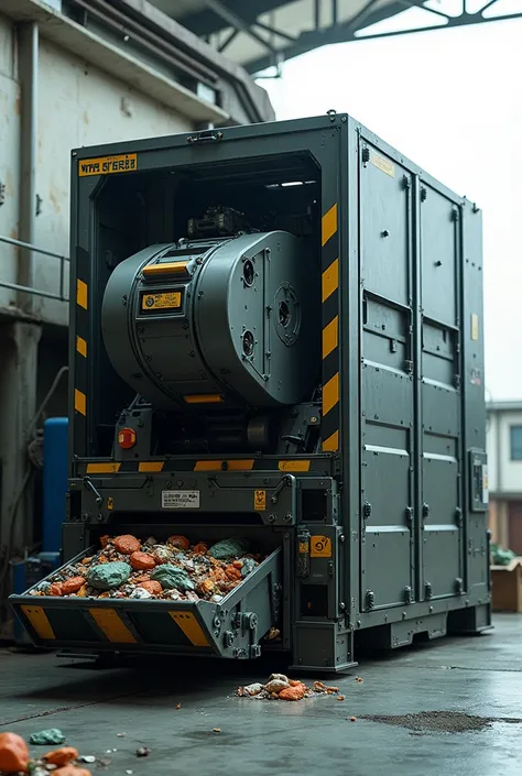 Simple automated segregation system that has a trash compactor