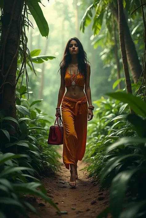 INDIAN MILLIONAIRE GIRL FEELS ANXIOUS IN THE JUNGLE