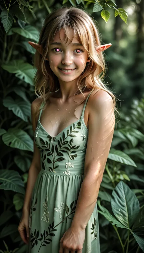 (zPDXL2), (PonyXLV6_Scores), Expressiveh, full body shot, BREAK
lhata4564, d3t41l3d, a beautiful elf woman in a forest, long blonde hair, gorgeous green eyes, attractive smile, thin summer dress, perfect slim body, closeup, sweat, (heart shape pupils), (be...