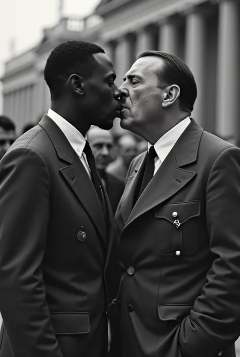 Hitler sucking a black guys dick