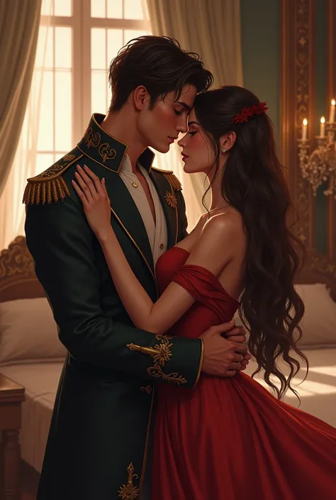 Prince Hiro Filho of King Léo of Alesia Conha Maga he became engaged to the witch archimage Name they met at a palace party one night in his room they were both in bed kissing Naomi has six large and large straight brown hair 