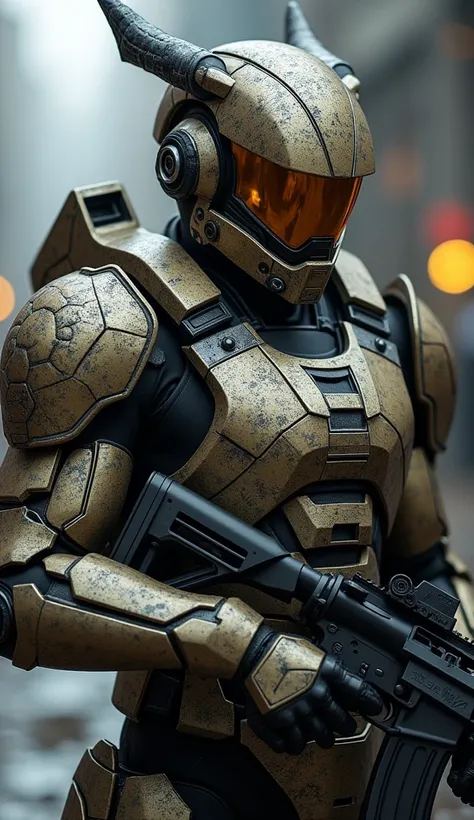  Soldiers in power armor ,  the armor is covered with scratches ,  as well as made of extremely durable material in the form of nano particles , quantum particles , , the metal of the armor power frame consists of chrome-plated titanium ,  helmet shaped li...