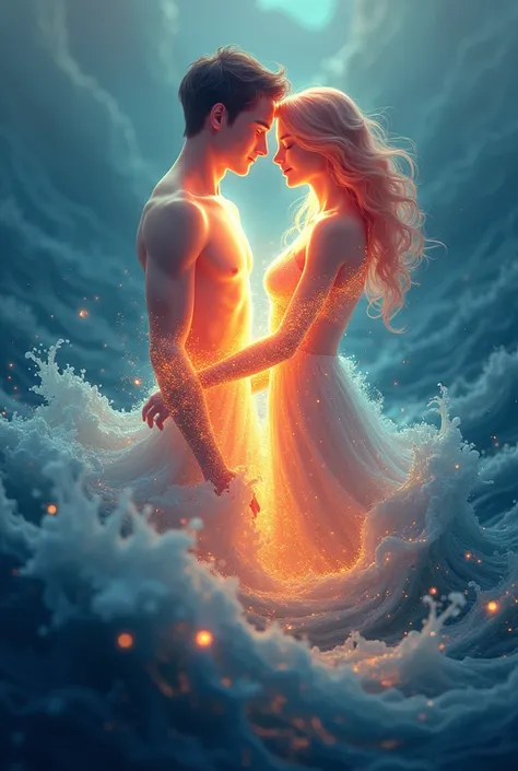 Animated :Love is strong it wont let go, Even oceans cant stop the flow, Through the miles and the time well sew, A tapestry of hearts aglow