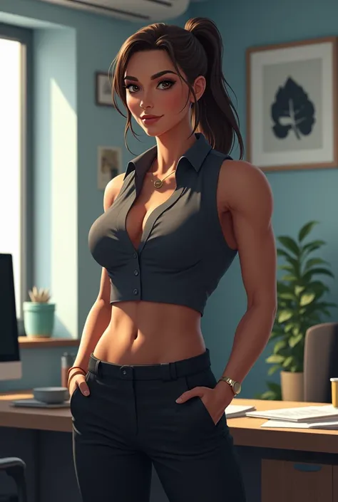 Muscle  office worker women 