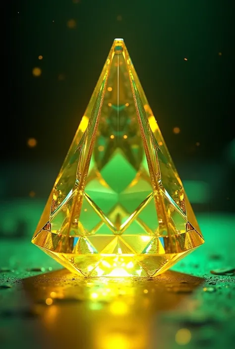  The same as the figure generated with the next update .  The yellow colors of the prism are more transparent and saturated or bright, and the greenest green with the most prism faces 