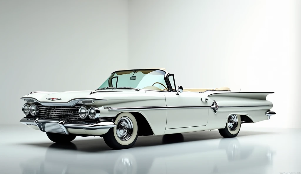 1960 Chevrolet Impala 66s in showroom white color