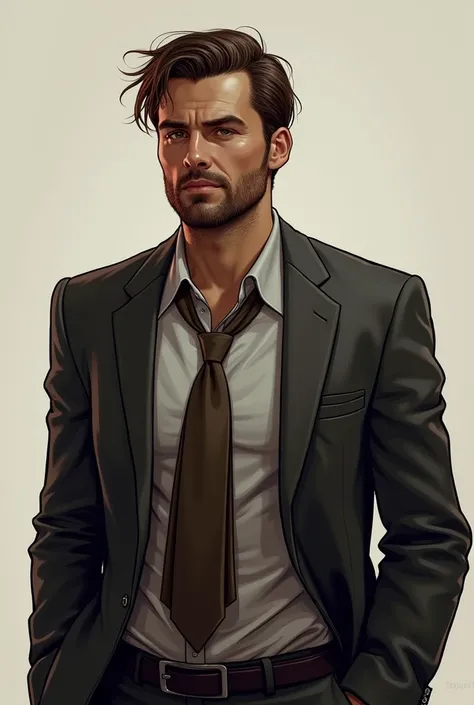  Detective Marlowe*  
- *Appearance*: A rugged man in his late 30s with short brown hair and a five o’clock shadow. Wears a crumpled suit and tie, giving him a disheveled yet approachable appearance.  
- *Personality in Looks*: His sharp, tired eyes reveal...