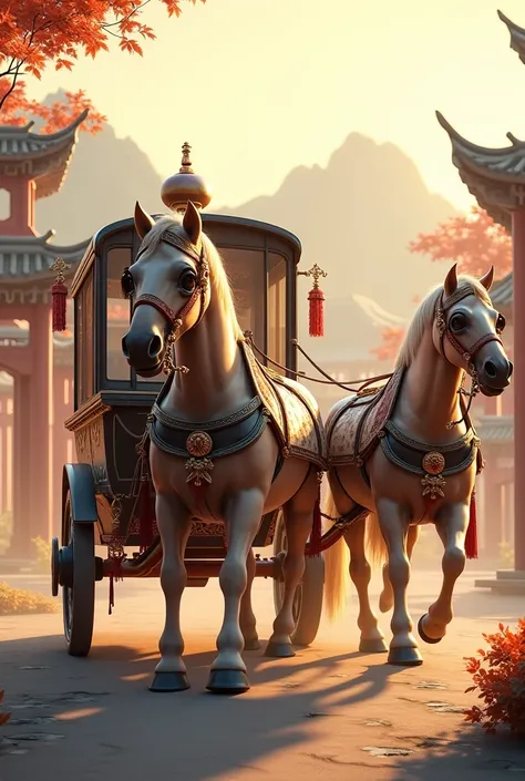 Horse carriage,Ancient China