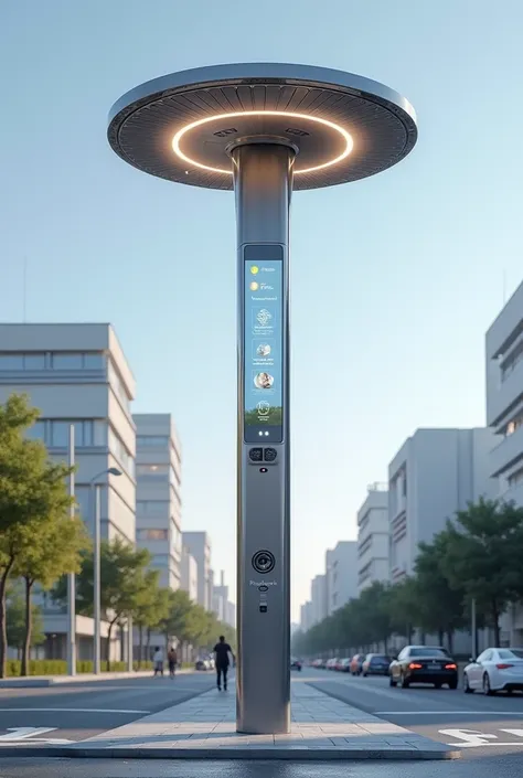 CREATING THE PERFECT REALISTIC AND WELL-DETAILED IMAGE , OF THE LAMP AND THE POLE :  
 Multifunctional Smart Lamp  " SmartPole 10X "

has Iluminación Ajustable y Personalizada.

 On each side of the chassis the luminaire has 5 micro grids that allow air to...