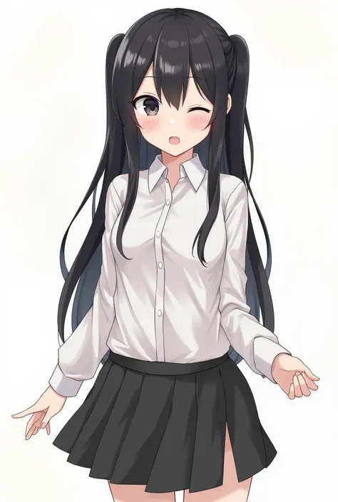 NY
Long hair
Black Eyelets Double Layered Eyelashes
tidy
School Uniform Buttonless Shirt 1 , 2 No Skirt Black Bra Black Panties
White skin
Good Habits Done 
Make a show of hands for money 
Feel Happy
Realistic