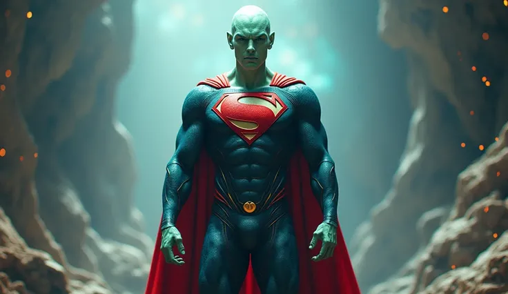 An alien dressed as Superman 