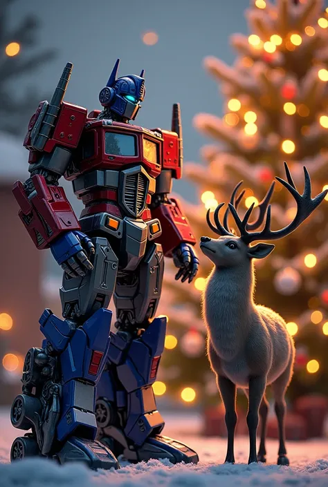 Optimus Prime, Deer 🦌, Christmas Tree, 