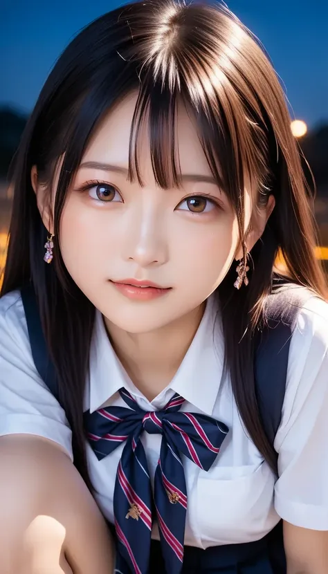  top quality,masterpiece,  Ultra High Resolution ,( photorealistic:1.4), RAW photos ,( real skin texture deep into the night:1.3),( Film Grains :1.3)A  beautiful Japanese girl, Picture of a beautiful Japanese idol  ( beautiful:1.1), super high resolution ,...