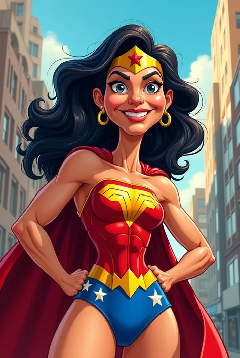 Super woman caricature