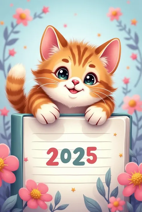 Cat cover of a 2025 diary