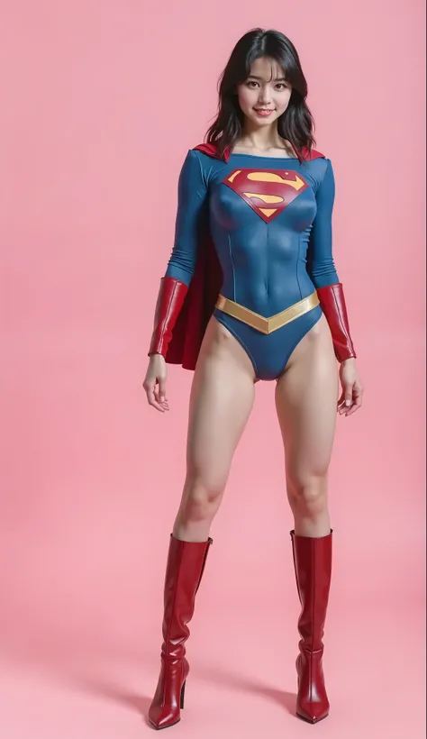  background 、(((  Depicting beautiful legs in black tights    .)))、(((        Legally express the beauty of your smile     )))、((((      make the most of your own original image    )))、(((    Rolling backwards in a supergirl costume    )))、(((ボディにフィットした   ...