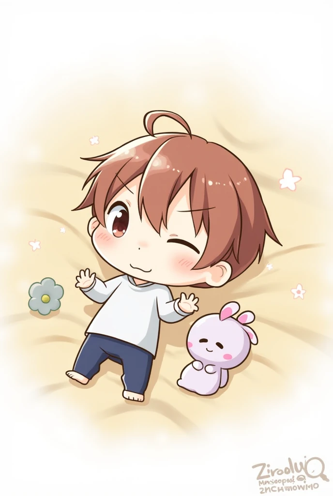 anime boy lying Cute anime, anime chibi,  high quality fan art , Chibi Art, anime chibi, official fan art, cute art, Kagoraaii Chibi , classificado como o melhor on pixiv, cute art style,  Cute cartoon, cute cartoon, agora, cute boy, soft anime illustratio...