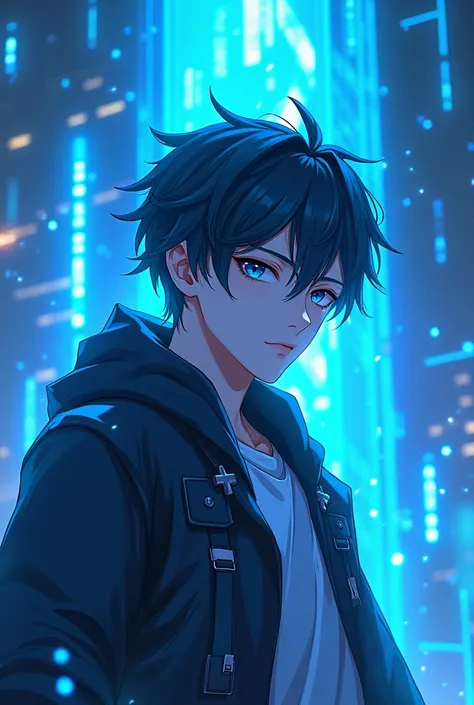 1 Male Characters Anime Style Game Style Blue Tone Ride Streaming Games