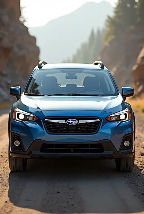 Create an image of Subaru Crosstrek front view 