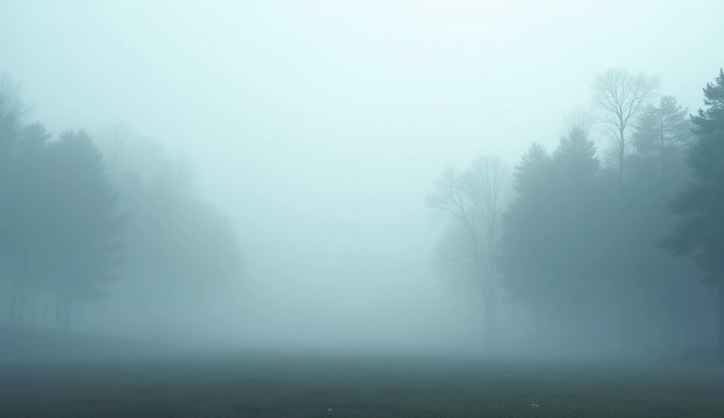 Fog without a person. 