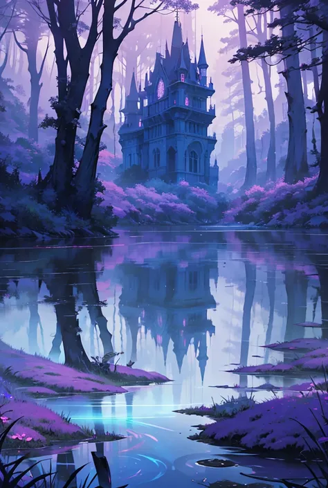 The cover could feature the two protagonists, Hemant and Kimhant, surrounded by a mystical or dreamlike atmosphere. Perhaps a lake could be included as a subtle hint to the mysterious curse that ties their fates together. The color palette could blend soft...