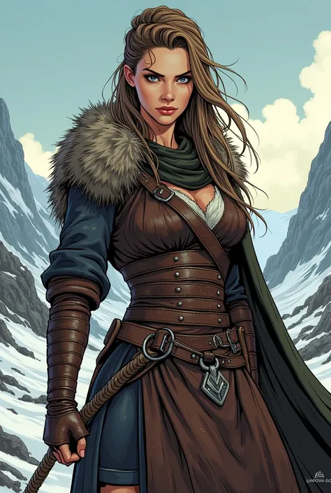 manga style female character The Vinland Saga full length 