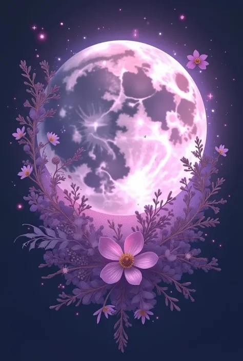  You could generate a logo for an esoteric store,  Under the name  "Pronoia Magic Store ",  adding lilac and pastel pink colors , a waxing moon , Flashes and herbs 