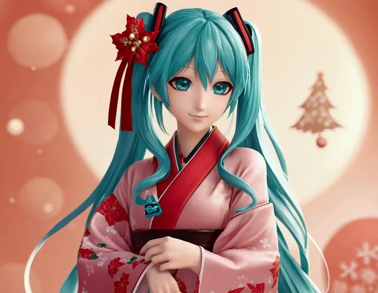 Hatsune Miku Cherry Christmas Kimono 👘