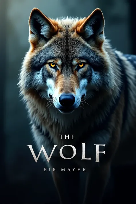 Create a movie and series logo with the image of a wolf