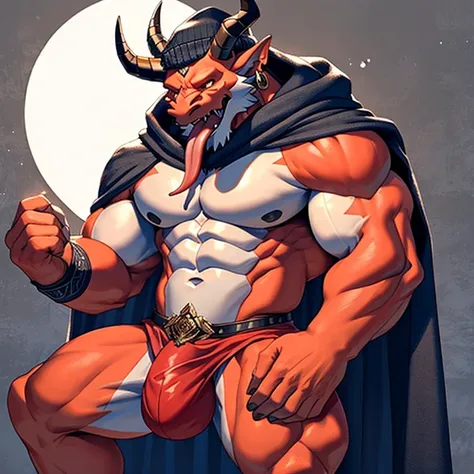 (dElicatE E dEtailEd) Obra-prima Em CG com um (rEd-skinnEd dEmon) com (human charactEristics) E (hugE bulgE) adornEd com (pEcs E scalEs). ElE tEm (horns E Earrings) para mostrar sEu (powErful E dominant) naturEza. ThE charactEr is holding his bulgE com (ma...