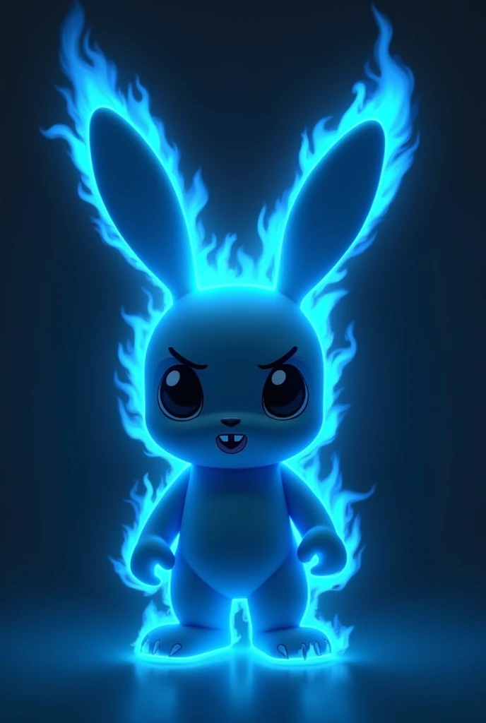 Cover with Playboy rabbit and blue flames around 
Only the rabbits head