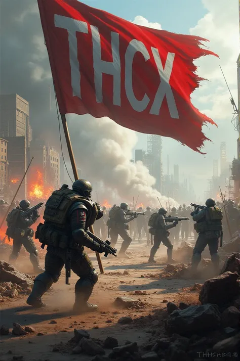 Battle wars have the word THCx flag