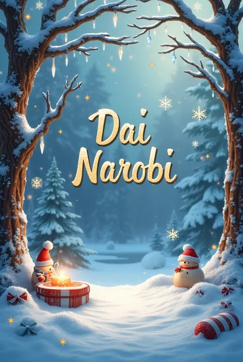 A Christmas card that says DAI NAROBI