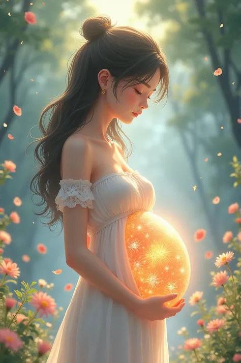 A anima girl with increasing womb