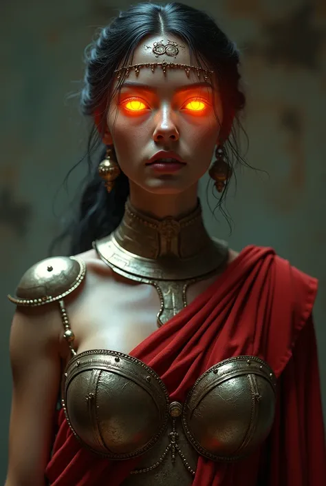 Roman goddess, glowing eyes, head to breast, legionnaire cybernetics. High Resolution, Masterpiece, Award Winning, Best Quality, High Details, High Quality, UHD, Optical Illusion, Impressionism, Art Deco, Cinematic, Cinematography, Futurism, Hyperrealism, ...