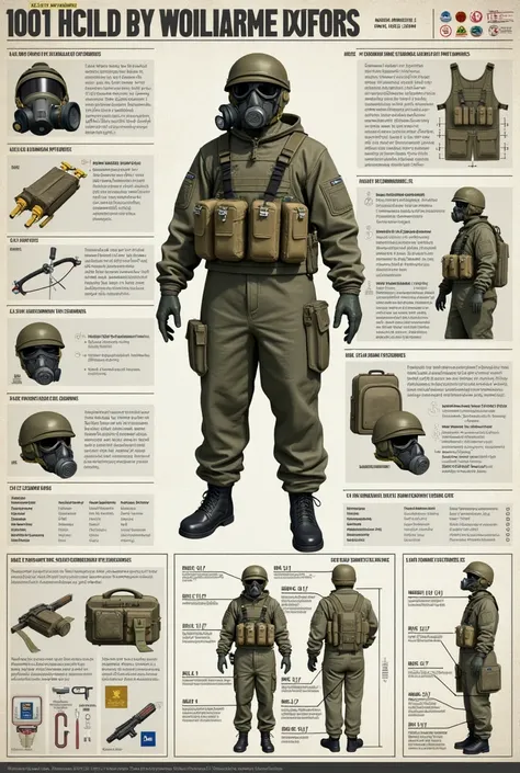 Infographic Combined arms chemical protection kit 