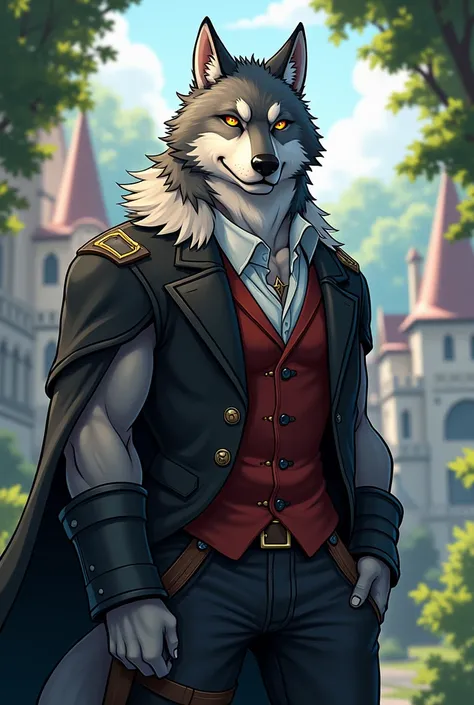 Diederich from Knights College furry visual novel