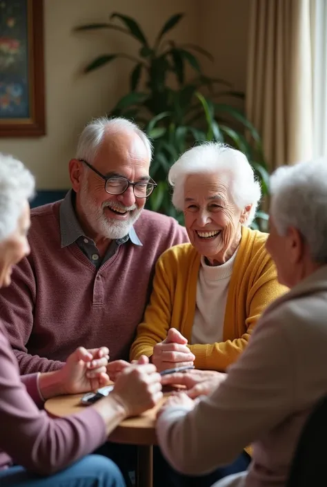 Photo of happy elderly people?
